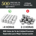 Cia&Co Pack Profesional 500 Velas de Té 4 Horas de Duración. Velas Blancas sin Perfume de 38mm, 100% Parafina, la Mejor Opción para Hostelería, Restaurantes y Grandes Eventos. Cia&Co - detalle