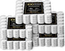 Cia&Co Pack Profesional 500 Velas de Té 4 Horas de Duración. Velas Blancas sin Perfume de 38mm, 100% Parafina, la Mejor Opción para Hostelería, Restaurantes y Grandes Eventos. Cia&Co - frontal