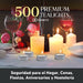 Cia&Co Pack Profesional 500 Velas de Té 4 Horas de Duración. Velas Blancas sin Perfume de 38mm, 100% Parafina, la Mejor Opción para Hostelería, Restaurantes y Grandes Eventos. Cia&Co - uso