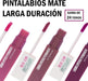Cia&Co Set de 3 Labiales Líquidos Super Star Matte (Gama Nude I): El pack imprescindible de tonos nude para un look elegante, con acabado mate y fijación permanente. Cia&Co - detalle