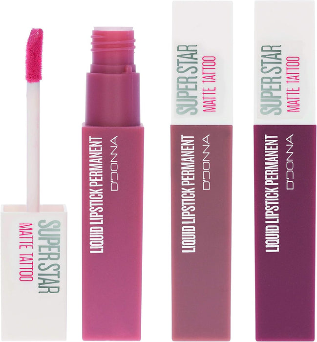 Cia&Co Set de 3 Labiales Líquidos Super Star Matte (Gama Nude I): El pack imprescindible de tonos nude para un look elegante, con acabado mate y fijación permanente. Cia&Co - frontal