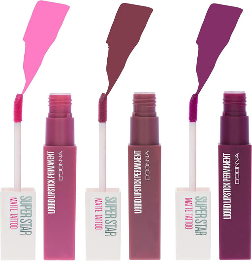 Cia&Co Set de 3 Labiales Líquidos Super Star Matte (Gama Nude I): El pack imprescindible de tonos nude para un look elegante, con acabado mate y fijación permanente. Cia&Co - pack