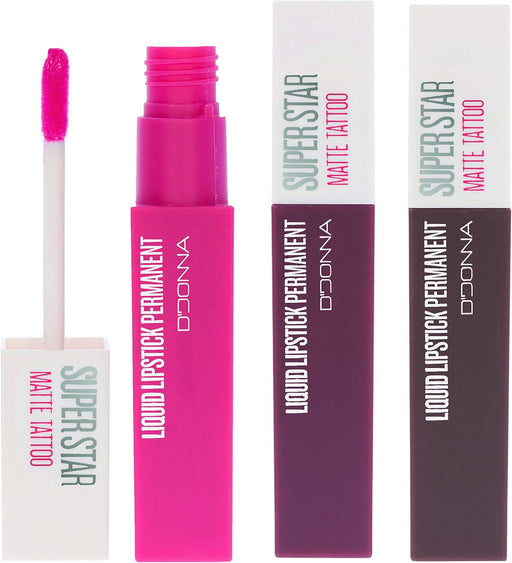 Cia&Co Set de 3 Labiales Líquidos Super Star Matte (Gama Nude II): Amplía tu colección de nudes con tres nuevos tonos de larga duración y acabado mate perfecto. Cia&Co - frontal