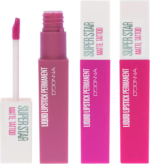 Cia&Co Set de 3 Labiales Líquidos Super Star Matte (Gama Rojos I): El trío de rojos infalible para unos labios seductores, con fijación permanente y acabado mate. Cia&Co - frontal