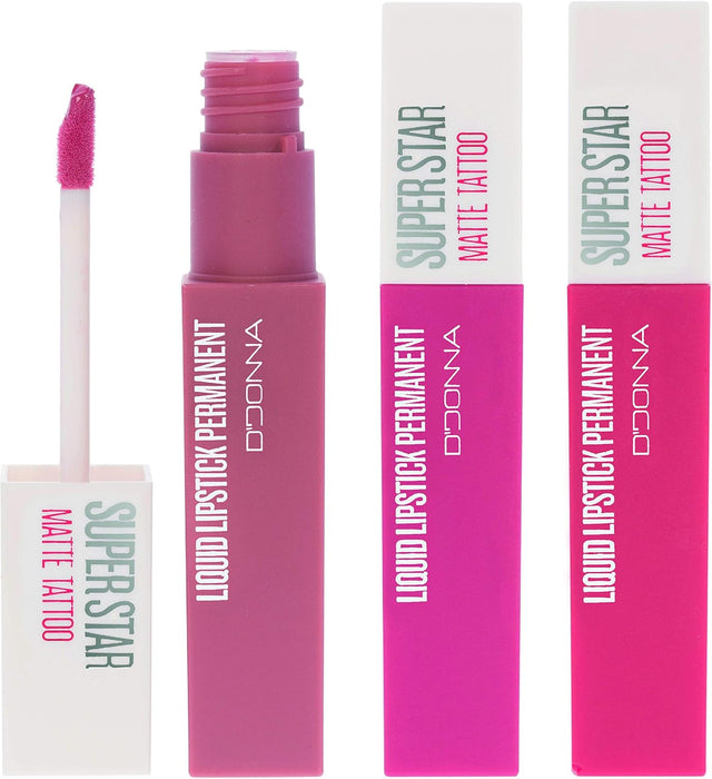 Cia&Co Set de 3 Labiales Líquidos Super Star Matte (Gama Rojos I): El trío de rojos infalible para unos labios seductores, con fijación permanente y acabado mate. Cia&Co - frontal