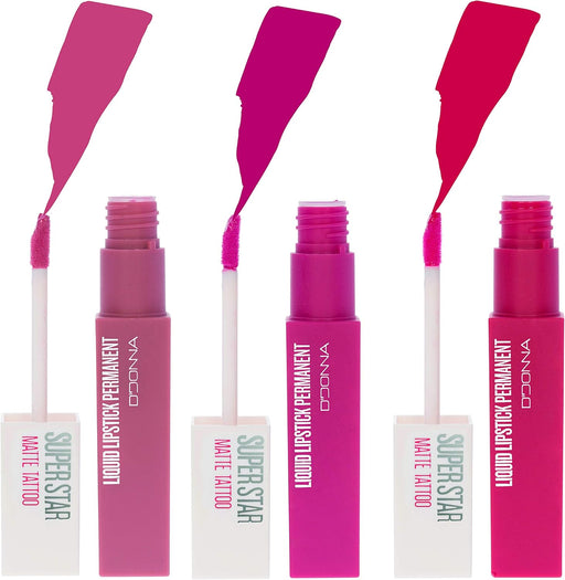 Cia&Co Set de 3 Labiales Líquidos Super Star Matte (Gama Rojos I): El trío de rojos infalible para unos labios seductores, con fijación permanente y acabado mate. Cia&Co - pack