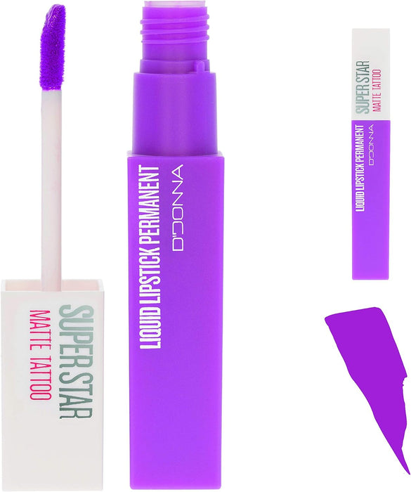 Cia&Co Set de 3 Labiales Líquidos Super Star Matte (Gama Violetas): Luce unos labios atrevidos y magnéticos con este pack de larga duración y acabado mate. Cia&Co - lateral