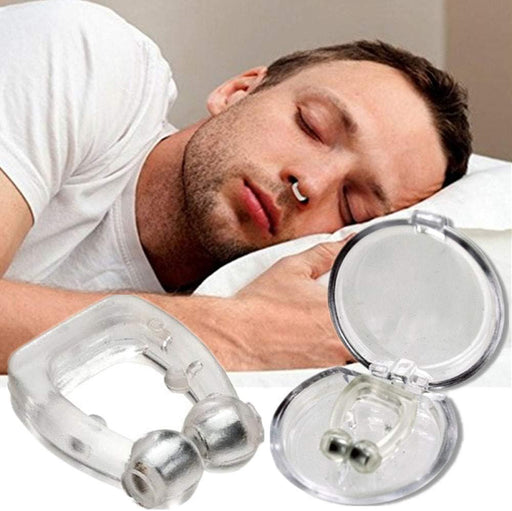 Clip Nasal Magnético Anti-Ronquidos de Silicona, Dispositivo para Dejar de Roncar. Solución cómoda y reutilizable para mejorar la respiración y garantizar un sueño reparador. Cia&Co - frontal