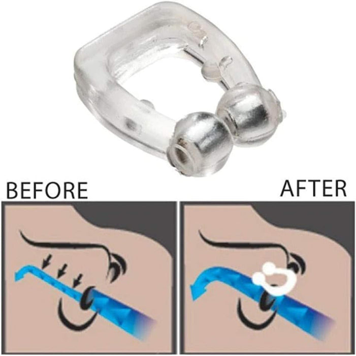 Clip Nasal Magnético Anti-Ronquidos de Silicona, Dispositivo para Dejar de Roncar. Solución cómoda y reutilizable para mejorar la respiración y garantizar un sueño reparador. Cia&Co - ingredientes