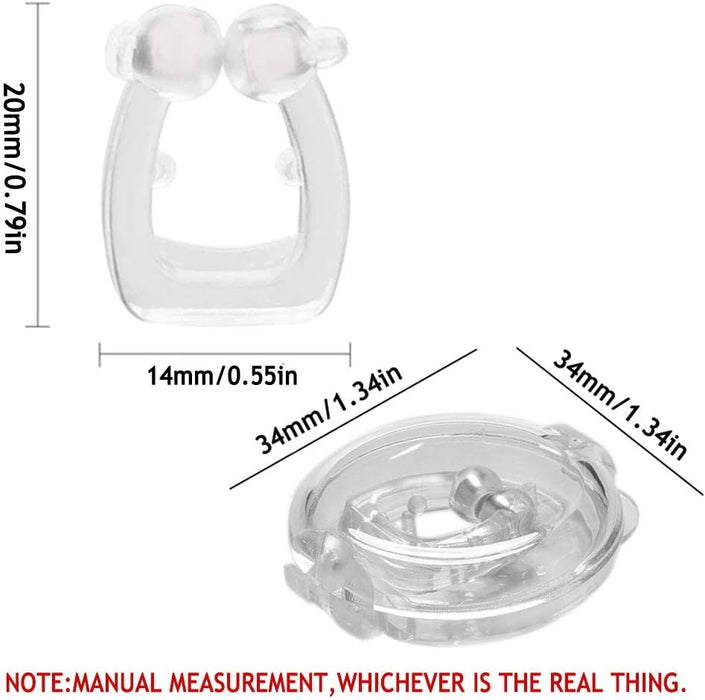 Clip Nasal Magnético Anti-Ronquidos de Silicona, Dispositivo para Dejar de Roncar. Solución cómoda y reutilizable para mejorar la respiración y garantizar un sueño reparador. Cia&Co - uso