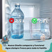 Dispensador de Agua Fría para Nevera de Gran Capacidad 7,8 Litros by Cia&Co. Garrafa robusta y reutilizable con grifo doble función, asa de transporte y tapón de llenado rápido. Cia&Co - detalle