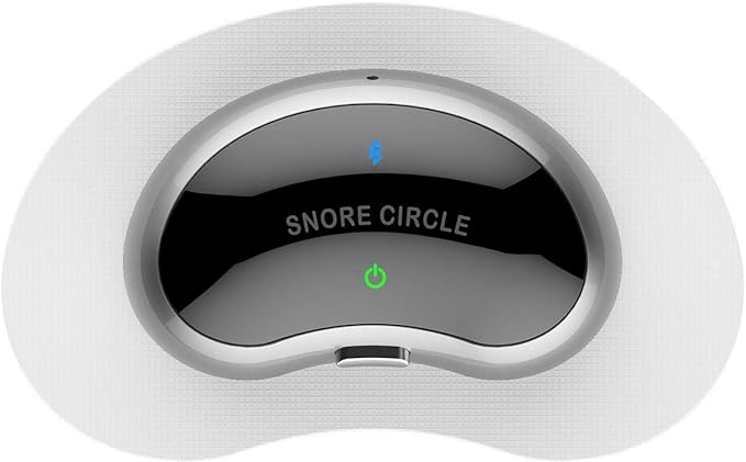 Dispositivo Anti-ronquidos inteligente Snore Circle de Cia&Co. Tecnología Bluetooth con control por App para evitar roncar, aliviar la apnea del sueño y congestión. Cia&Co - frontal