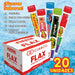 Flashes Fiesta Surtido de 20 Polos para Congelar Cia&Co (20x70ml). El pack de verano con los 5 sabores de golosinas más famosos: Piruleta, Kojak Fresa, Kojak Sandía, Energy y Pinta Lenguas. Cia&Co - detalle