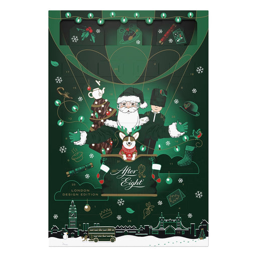 Gran Calendario de Adviento Lindt LINDOR con Tarjeta Cia&Co, 300g de bombones surtidos. Un regalo premium con 24 sorpresas de chocolate con corazón cremoso para Navidad. Cia&Co - frontal