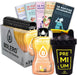 Kit Bolero Piña Colada: 24 sobres de bebida sin azúcar, botella mezcladora Cia&Co y 50 Pepitas Saludables. La experiencia tropical definitiva para tu hidratación saludable. Cia&Co - frontal