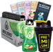 Kit premium de hidratación: 24 sobres de Bolero Aloe Vera Fresa, 50 Pepitas Saludables de Cia&Co y una botella mezcladora shaker de 500 ml exclusiva. Cia&Co - frontal