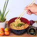 Lote de 5 Ramen Coreanos Ottogi con Palillos Cia&Co. Un pack de degustación con los sabores más populares: Kimchi, Jin Picante y Suave, Marisco Jjambbong y Frijol Negro Jjajang. Cia&Co - detalle