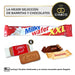 Lote Regalo con +28 Chocolates Kinder y +400g de Chuches Sin Gluten. Incluye Kinder Joy, Bueno, Toblerone y más, con tarjeta personalizable con tu foto o logo. Cia&Co - lateral