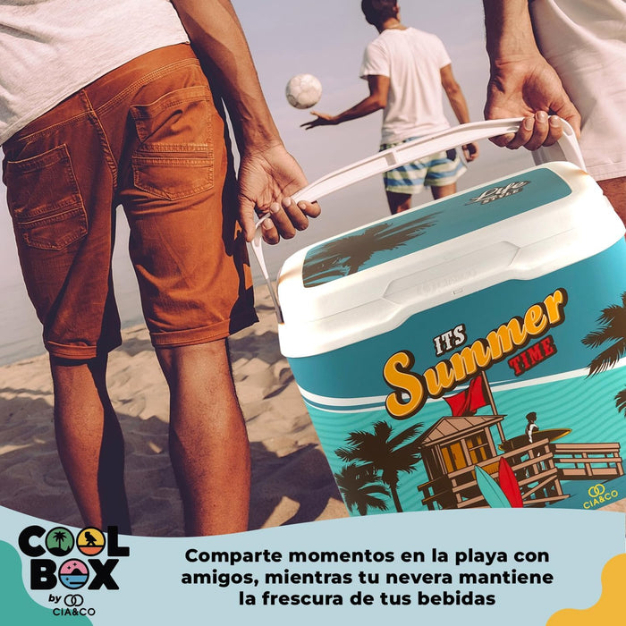 Nevera Portátil Rígida Coll-Box de Cia&Co (25L). Un cooler de alto rendimiento que mantiene el frío hasta 30 horas, con gran capacidad y diseños modernos para el verano 2025. Cia&Co - detalle
