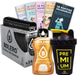 Pack completo con 24 sobres de Bolero sabor Panacota, 50 Pepitas Saludables y una botella shaker de 500 ml. Tu kit ideal para una hidratación deliciosa. Cia&Co - frontal