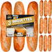 Pack de 12 Baguettes de Pan Precocido SiempreTierno (1.32kg), Pan de Larga Duración. Disfruta de pan recién hecho en minutos, tierno y crujiente, sin necesidad de frío o congelación. Cia&Co - frontal