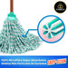 Pack de 2 Fregonas de Microfibra Cia&Co. Un set de limpieza con cabezal universal, mega-absorbente, de fácil escurrido y que no deja pelusa. Apta para todo tipo de suelos. Cia&Co - detalle