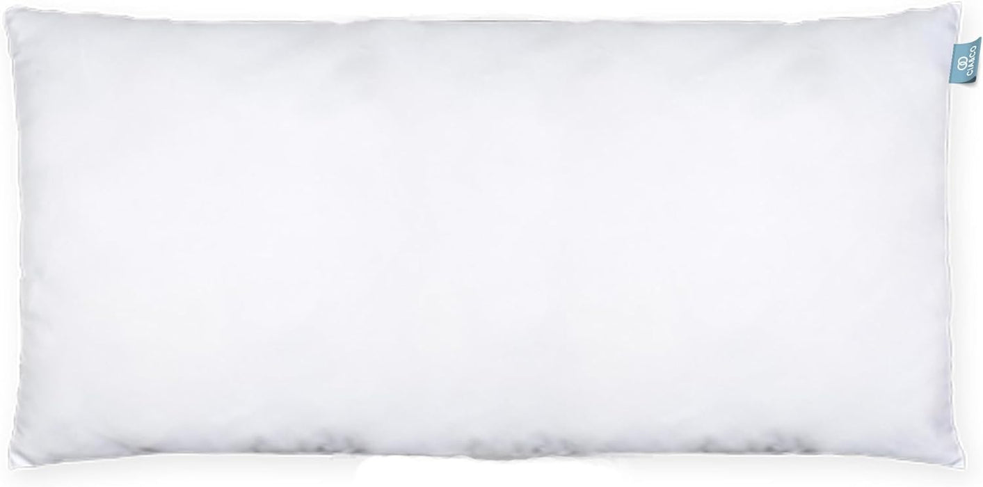 Pack de 2 Rellenos para Cojín 30x50 cm de Cia&Co. Con fibra virgen siliconada, hipoalergénico y antiácaros, para un confort superior y un tacto suave tipo viscoelástico. Cia&Co - extra