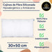 Pack de 2 Rellenos para Cojín 30x50 cm de Cia&Co. Con fibra virgen siliconada, hipoalergénico y antiácaros, para un confort superior y un tacto suave tipo viscoelástico. Cia&Co - pack