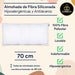 Pack de 2 Rellenos para Cojín 30x50 cm de Cia&Co. Con fibra virgen siliconada, hipoalergénico y antiácaros, para un confort superior y un tacto suave tipo viscoelástico. Cia&Co - zoom