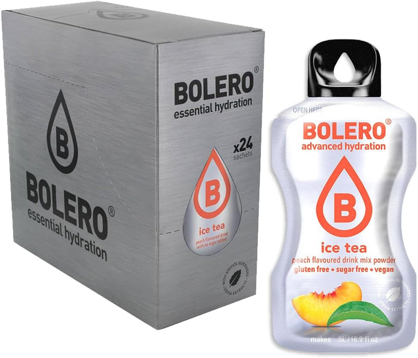 Pack de 24 Bebidas Bolero Sabor Té Helado de Melocotón: El refresco ideal sin azúcar, con 30 Pepitas Saludables Cia&Co para un bienestar completo. Cia&Co - extra