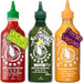 Pack Degustación Sriracha Flying Goose: Original (🌶️🌶️), Mayo Spice (🌶️) y la exclusiva Green Cáñamo Oil (🌶️) de edición limitada en un set de 3x455ml. Cia&Co - frontal
