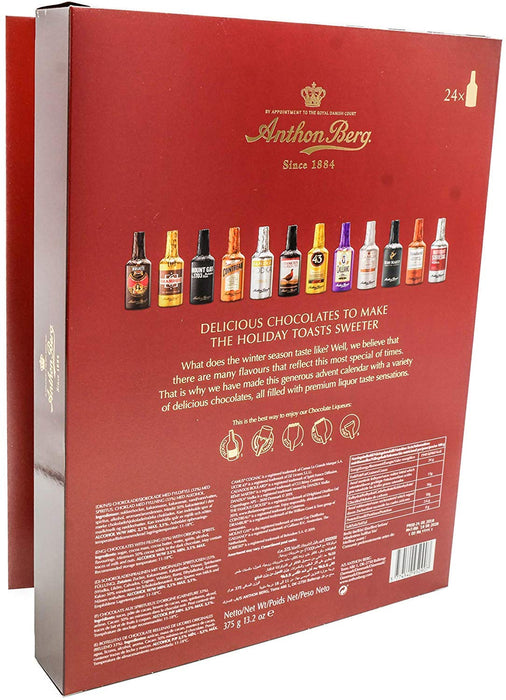Pack Regalo Anthon Berg: 64 Botellitas de Chocolate con Licor + 15 Bombones de Cereza. Incluye tarjeta personalizada. El detalle perfecto para amantes del chocolate y licor. Cia&Co - extra