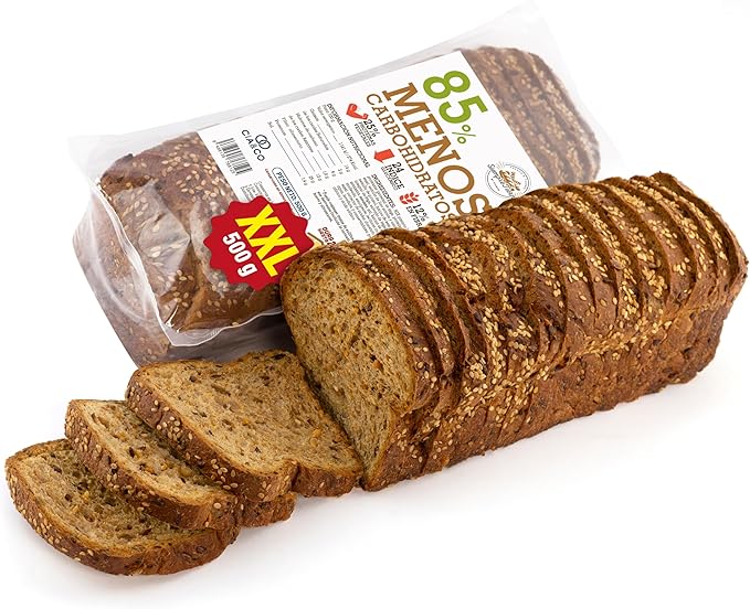 Pan Proteico SiempreTierno XXL (500g) de Cia&Co, en rebanadas. Bajo en carbohidratos (85% menos) y con 25% de proteína, es perfecto para dietas Keto y fitness. Cia&Co - frontal