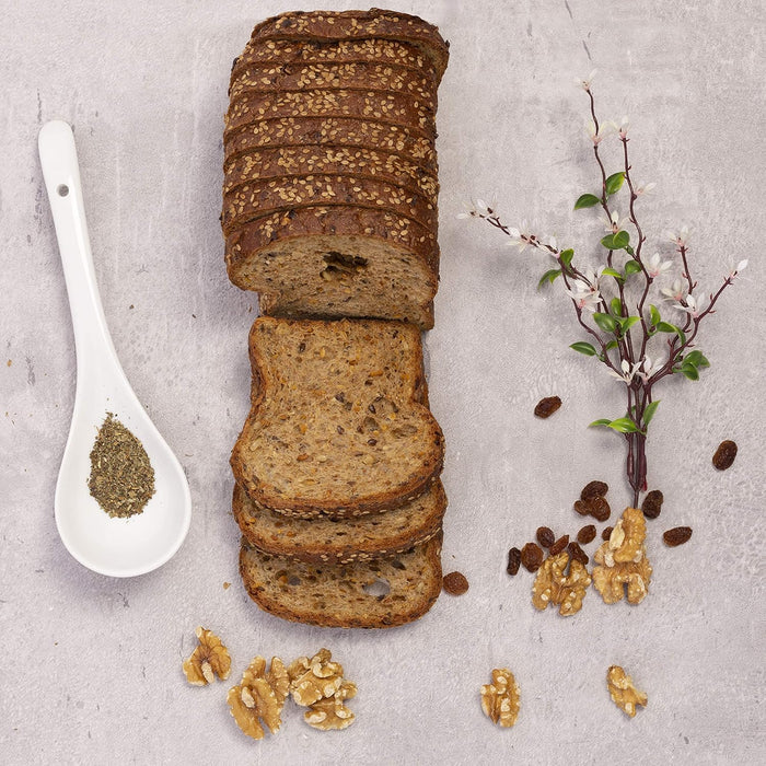 Pan Proteico SiempreTierno XXL (500g) de Cia&Co, en rebanadas. Bajo en carbohidratos (85% menos) y con 25% de proteína, es perfecto para dietas Keto y fitness. Cia&Co - lateral