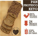 Pan Proteico SiempreTierno XXL (500g) de Cia&Co, en rebanadas. Bajo en carbohidratos (85% menos) y con 25% de proteína, es perfecto para dietas Keto y fitness. Cia&Co - uso