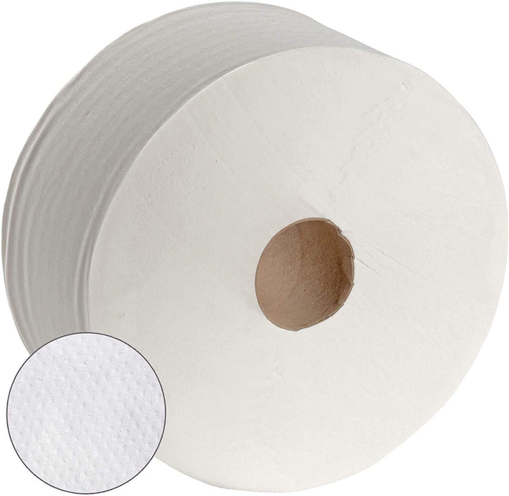 Papel Higiénico Industrial Cia&Co, Pack Ahorro 18 Rollos XXL de 150 Metros. Papel de Doble Capa Extra Suave, 100% Celulosa Virgen para Máxima Durabilidad y Resistencia. Cia&Co - detalle