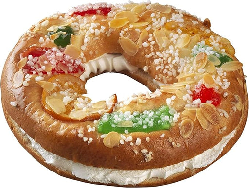 Roscón de Reyes XL Cia&Co Relleno de Nata 100% (750g): El postre premiado en 2023, con ingredientes premium, corona y sorpresas para 8 raciones inolvidables. Cia&Co - frontal