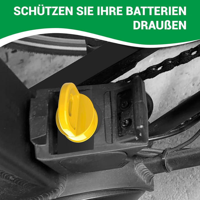 CLOPAE Pack 4 Protectores de Contactos para Batería de E-Bike Bosch. Cubierta Protectora para el Transporte, Tapa Antipolvo y Agua para Bicicleta Eléctrica (No Apto 725/750wh). Clopae - lateral