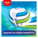 Colgate Triple Acción, pack de 6 pastas de dientes de 75ml. El dentífrico con flúor para toda la familia que protege contra la caries, blanquea los dientes y refresca el aliento. Colgate - uso
