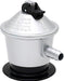 Regulador de Gas Butano Com Gas de 30 mbar. Un cabezal de gas seguro y fiable para acoplar a bombonas y aparatos como estufas, hornillos o calentadores de agua. Com Gas - frontal