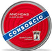 Anchoas del Cantábrico Consorcio en Aceite de Oliva, lata de 550g. Filetes de anchoa elaborados de forma artesanal para disfrutar de una exquisitez culinaria de gran formato. Consorcio - frontal