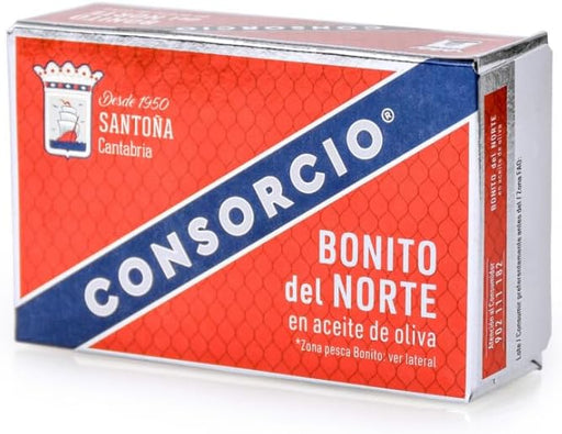 Consorcio Bonito del Norte en Aceite de Oliva, Pack Ahorro de 16 Latas de 110g (Total 1.76kg). Calidad gourmet de Santoña para tu despensa, 100% natural y artesanal. Consorcio - frontal