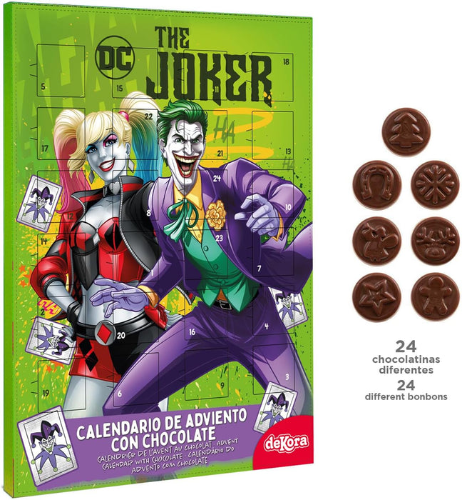 Dekora Calendario de Adviento Mr. Wonderful, 50g. Una cuenta atrás para la Navidad con 24 chocolatinas, mensajes positivos y el diseño más genial y divertido. Dekora - zoom