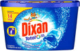 Dixan Detergente en Cápsulas, formato ahorro con 8 cajas de 14 dosis (total 112 lavados). Cápsulas predosificadas para una limpieza potente, cómoda y sostenible. Dixan - lateral