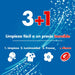 Dixan Gel Total 3+1, detergente líquido para lavadora, pack de 4 envases (120 lavados). Jabón para ropa blanca y clara que asegura limpieza, luminosidad y frescor duradero. Dixan - detalle