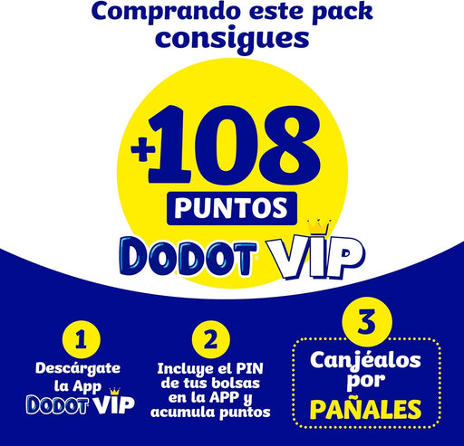 Dodot Pañales Bebé Cuidado Total Talla 5 (11-16 kg), 108 Pañales. Confort y protección natural con materiales de origen vegetal, sin aditivos y hasta 12h de sequedad para bebés activos. Dodot - pack