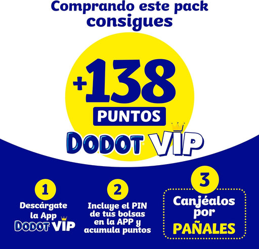 Dodot Pañales Cuidado Total Talla 3 (6-10 kg), Pack Ahorro 138 Pañales. La protección más suave con ingredientes de origen vegetal, algodón premium y hasta 12 horas de sequedad garantizada. Dodot - pack
