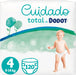 Dodot Pañales Cuidado Total Talla 4 (9-14 kg), 120 Pañales. Protección superior con materiales de origen vegetal, algodón premium y una fórmula pura para la piel sensible de tu bebé. Dodot - frontal