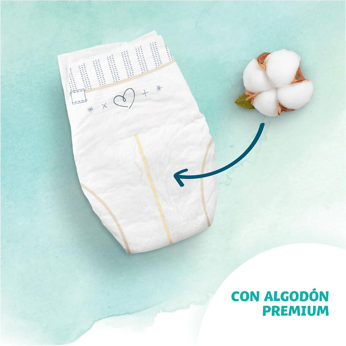 Dodot Pañales Cuidado Total Talla 4 (9-14 kg), 120 Pañales. Protección superior con materiales de origen vegetal, algodón premium y una fórmula pura para la piel sensible de tu bebé. Dodot - uso