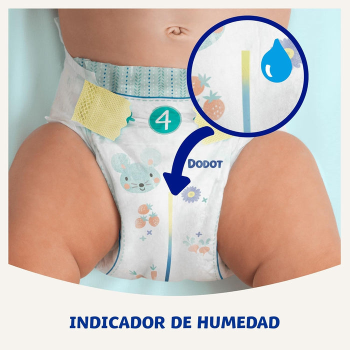 Dodot Sensitive Kit de Bienvenida para Recién Nacido. Incluye 44 pañales Talla 1, 39 pañales Talla 2 y 96 toallitas Aqua Pure. El regalo perfecto para el cuidado inicial del bebé. Dodot - lateral